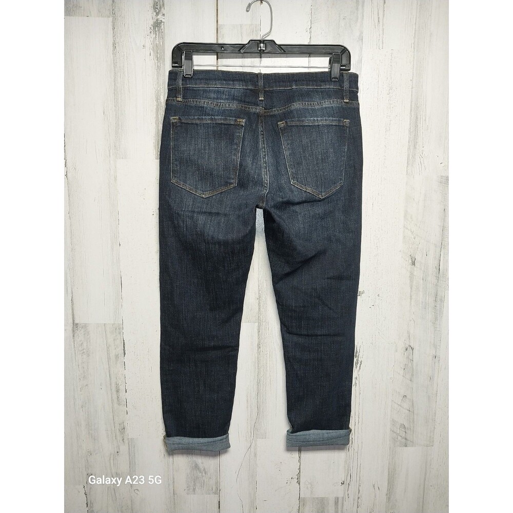 FRAME Jeans Womens 27 Blue Le Garcon Crop Boyfriend Fit Covant Wash Denim - Picture 5 of 7